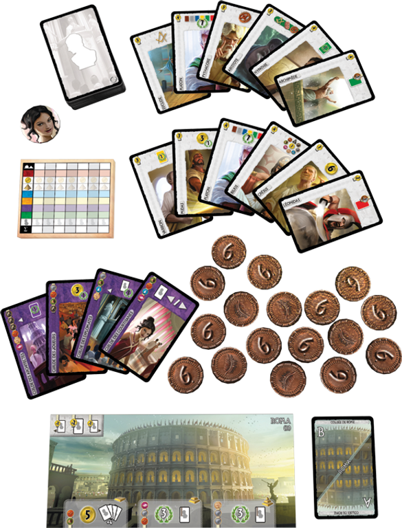 7 Wonders: Leaders componenten