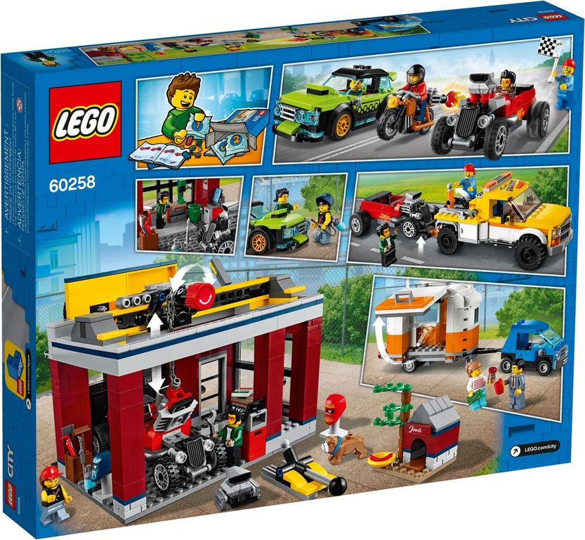 LEGO® City Tuningworkshop achterkant van de doos