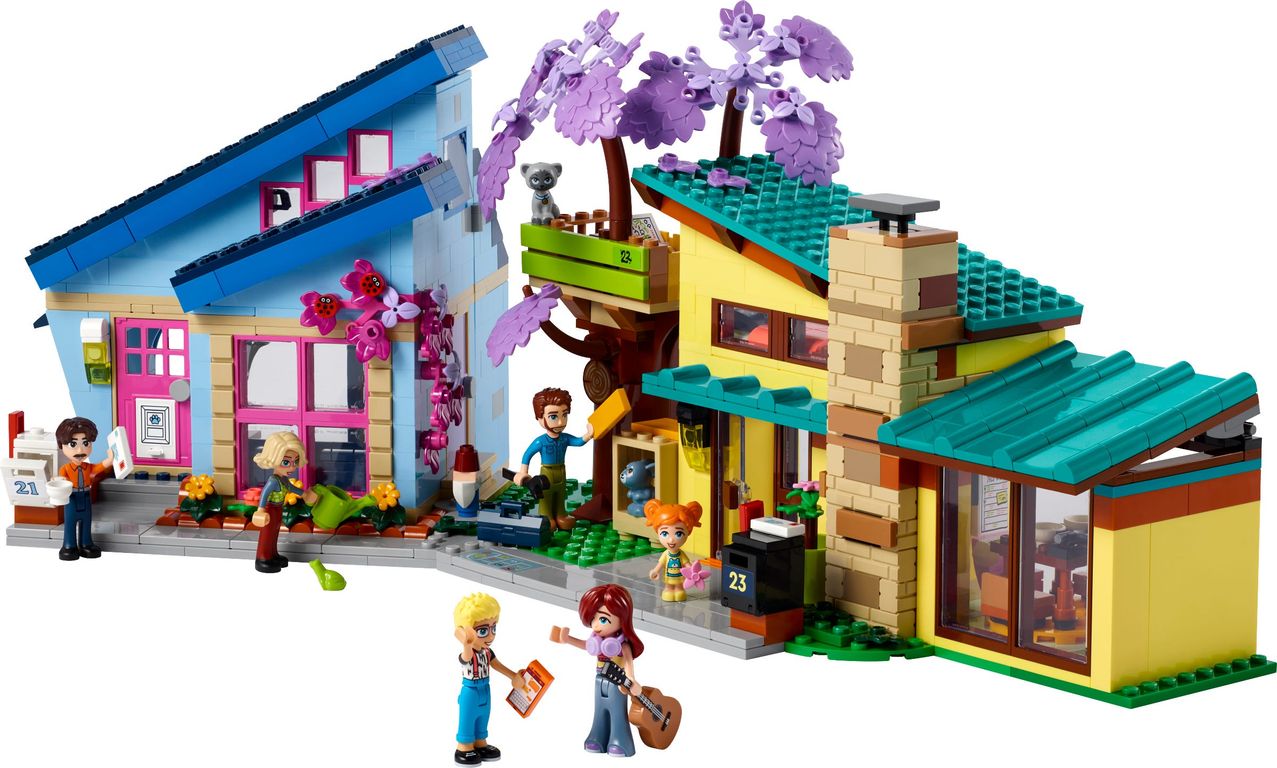 LEGO® Friends Olly and Paisley's Family Houses components