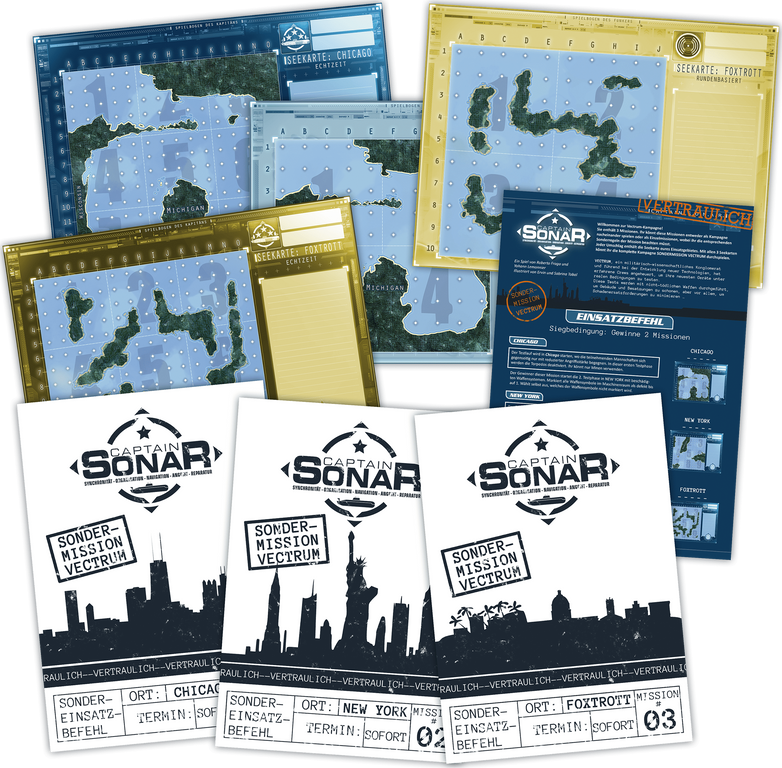 Captain Sonar: Mission Vectrum komponenten