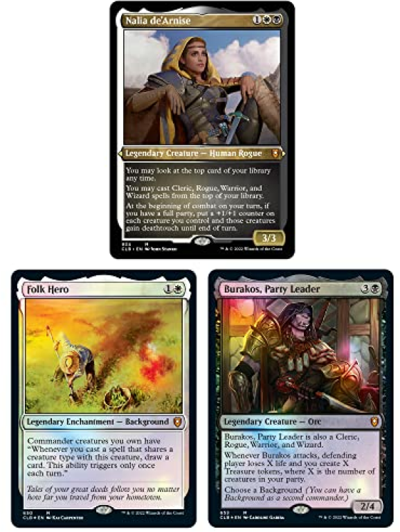 Magic The Gathering - Commander Legends: Battle for Baldur's Gate Commander Deck - Party Time cards