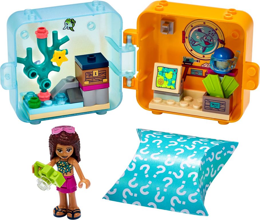 LEGO® Friends Andrea's Summer Play Cube components