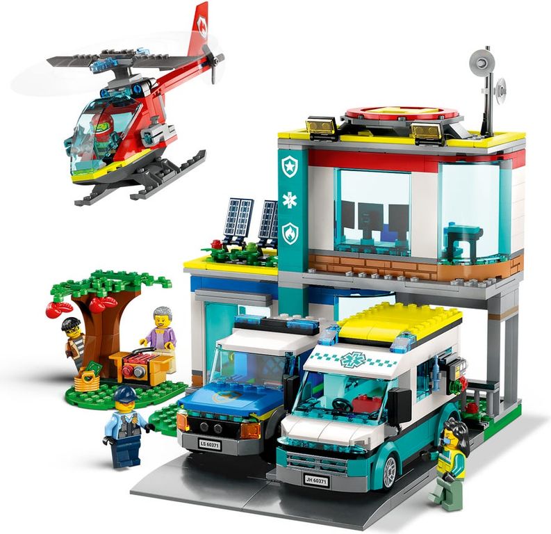 LEGO® City Le QG des véhicules d’urgence composants