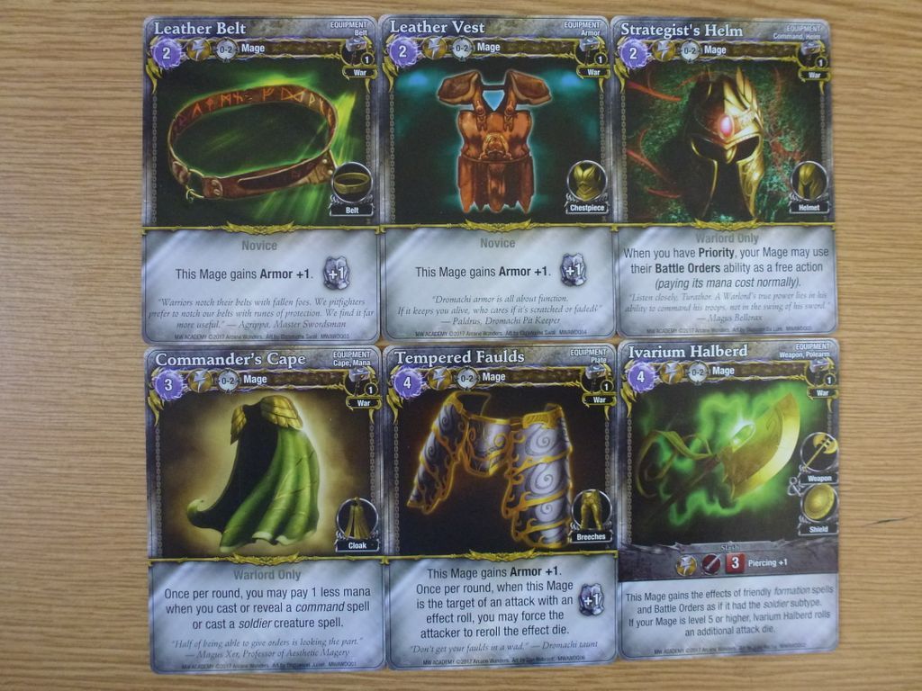 Mage Wars Academy: Warlord Expansion cartes