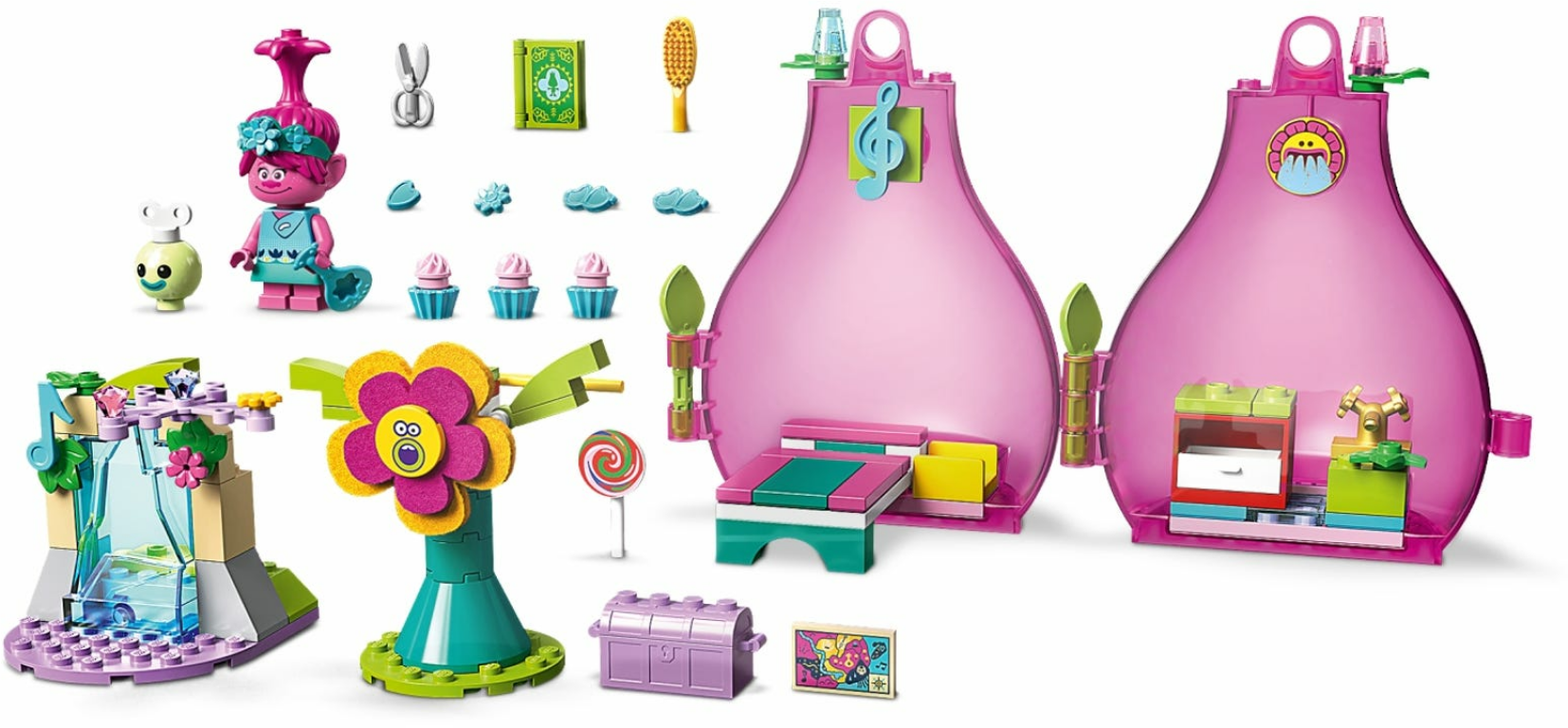 LEGO® Trolls La capsule de Poppy composants