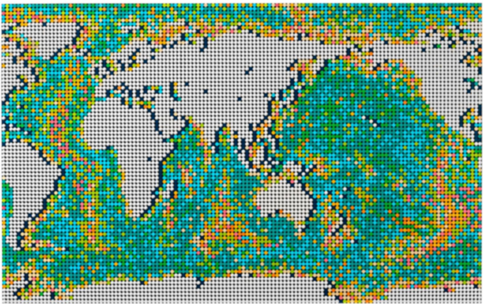 LEGO® Art La carte du monde composants