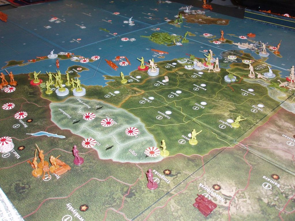 Axis & Allies: Pacific 1940 Second Edition components