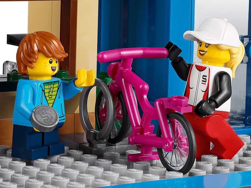 LEGO® City Einkaufsstraße mit Geschäften komponenten