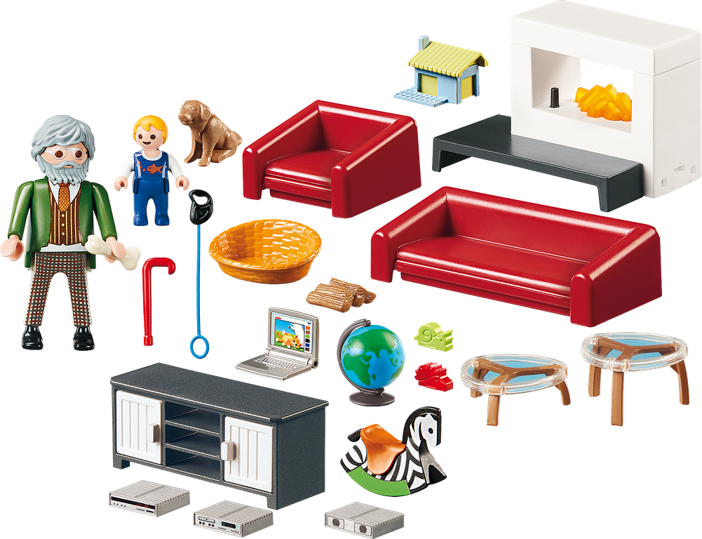 Playmobil® Dollhouse Comfortable Living Room components