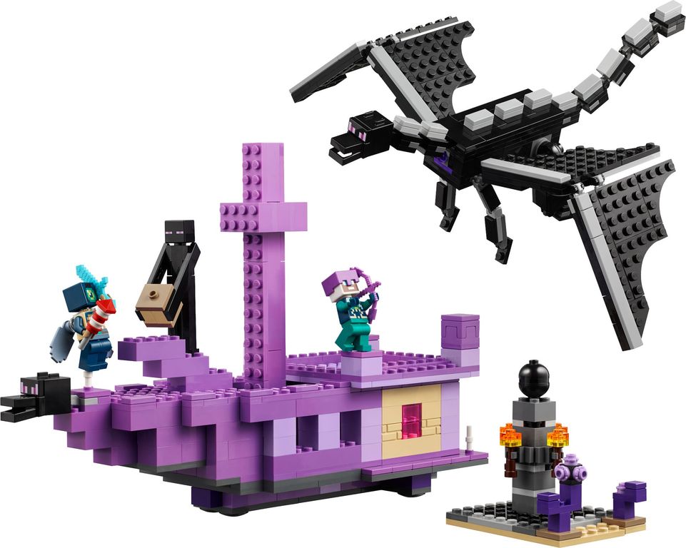 LEGO® Minecraft The Ender Dragon and End Ship components