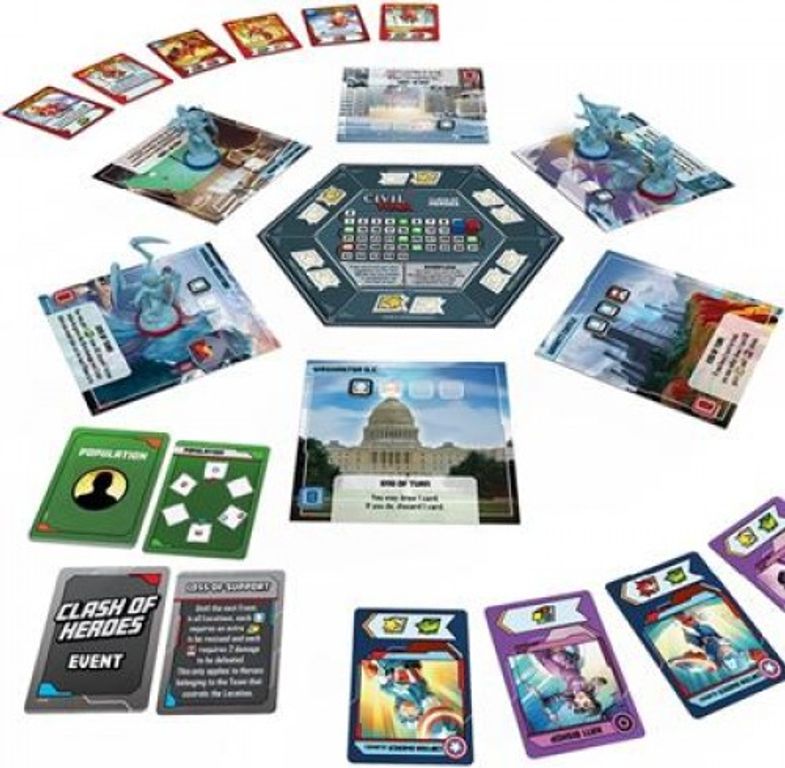 Marvel United: Civil War composants