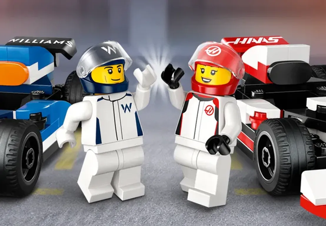 LEGO® City F1 Williams Racing en Haas F1 racewagens