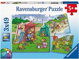 3 puzzels - Dierenvakantie