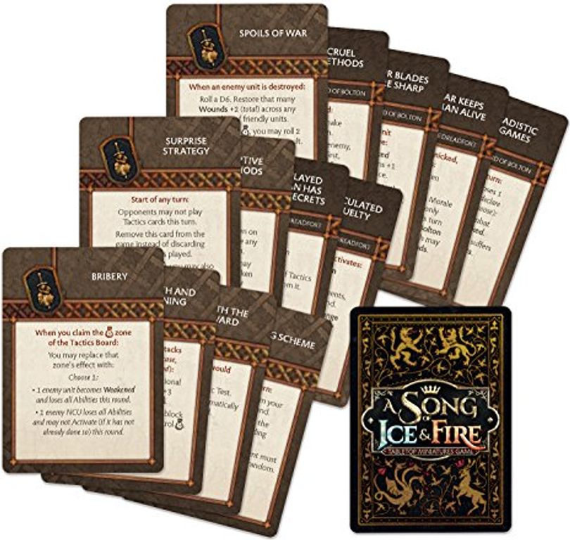 A Song of Ice & Fire: Tabletop Miniatures Game – Neutral Heroes I cards