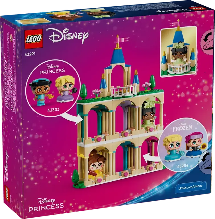 LEGO® Disney Mini Belle & Tiana with Castle back of the box