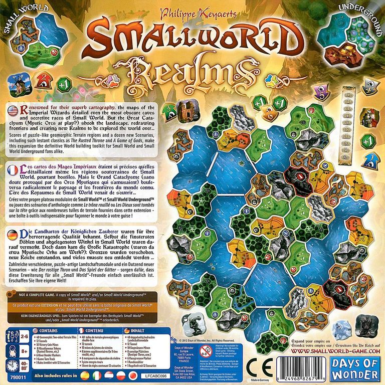 Small World: Realms rückseite der box