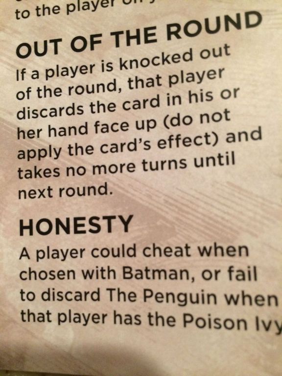 Love Letter: Batman manual