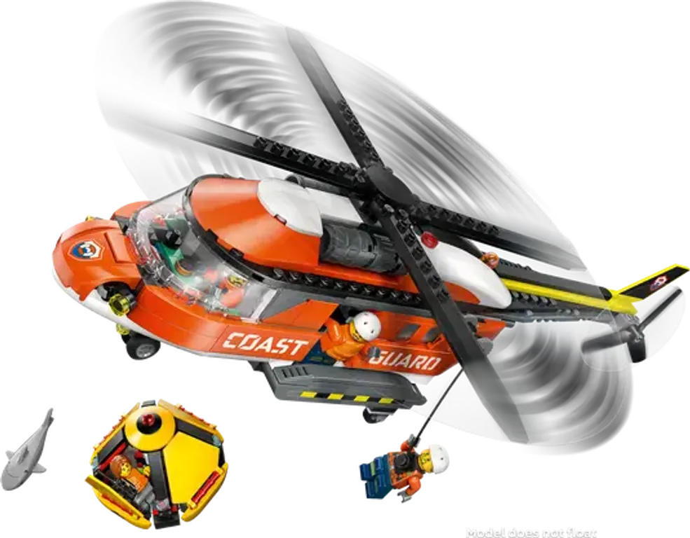LEGO® City Coast Guard Helicopter components