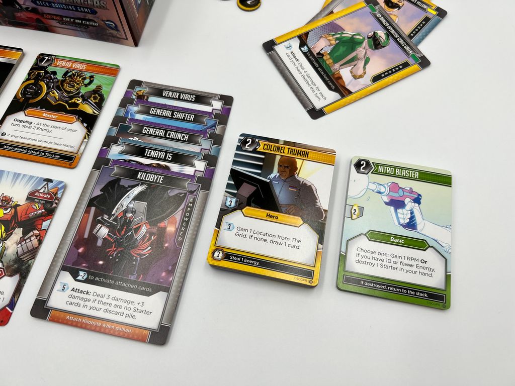 Power Rangers: Deck-Building Game – RPM – Get in Gear cartes