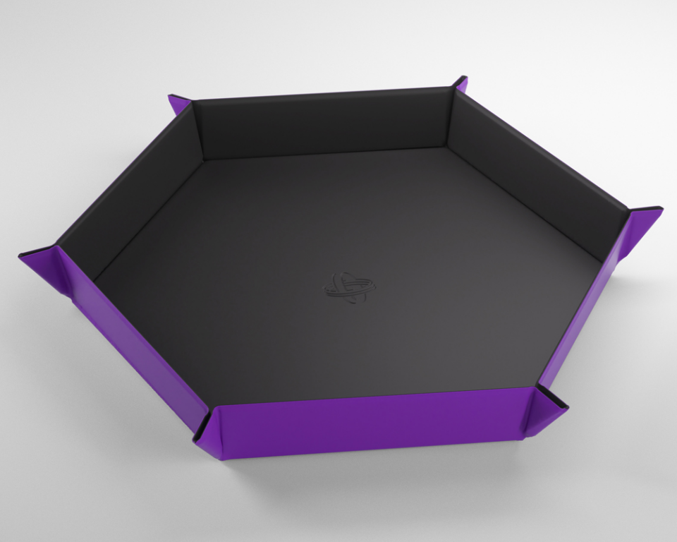 Magnetic Dice Tray Hexagonal: Black/Green main image 1