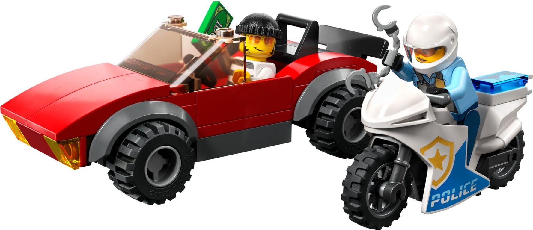 LEGO® City Moto de Policía y Coche a la Fuga partes