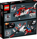 LEGO® Technic Reddingshelikopter achterkant van de doos