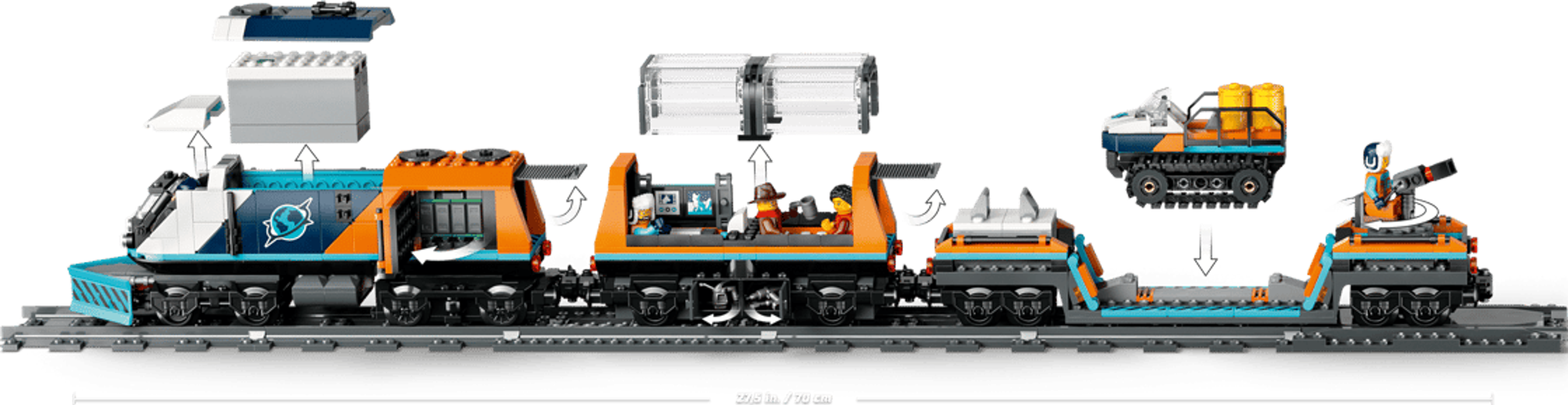 LEGO® City Explorers' Arctic Polar Express Train vehicle