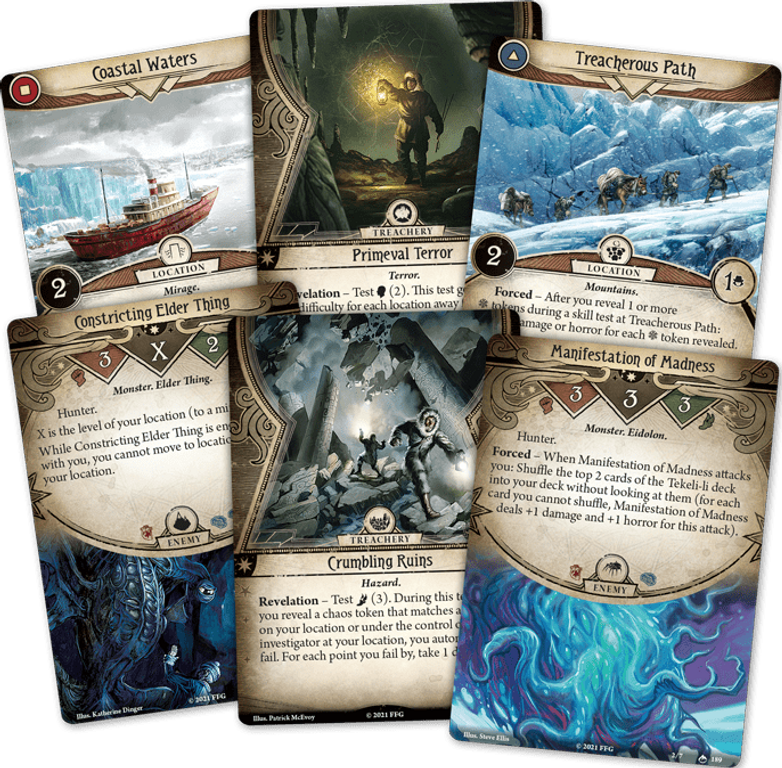 Arkham Horror: The Card Game – Edge of the Earth: Campaign Expansion kaarten