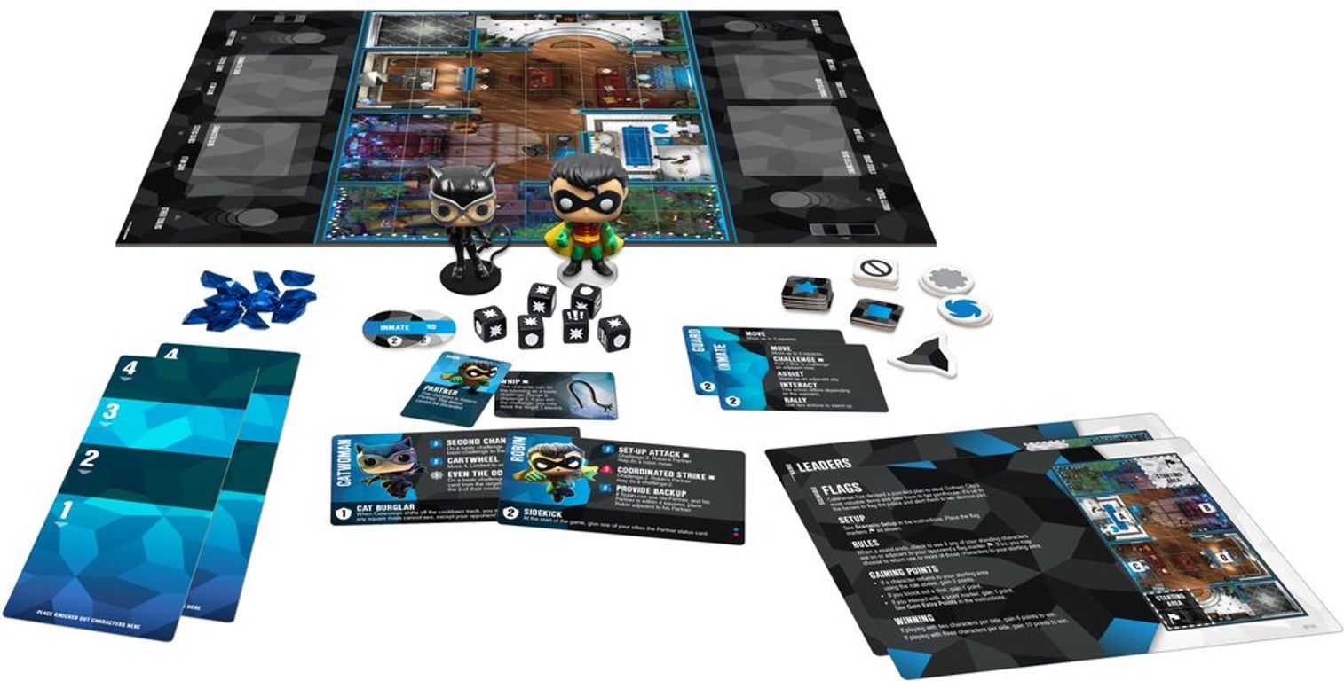 Funkoverse Strategy Game: DC Batman 101 components