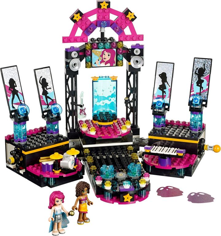 LEGO® Friends Pop Star Show Stage components
