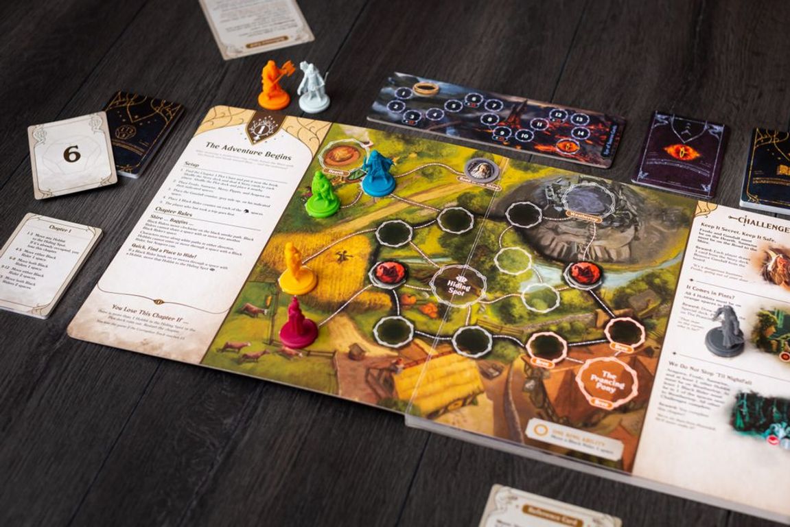 Der Herr der Ringe Adventure Book Game komponenten