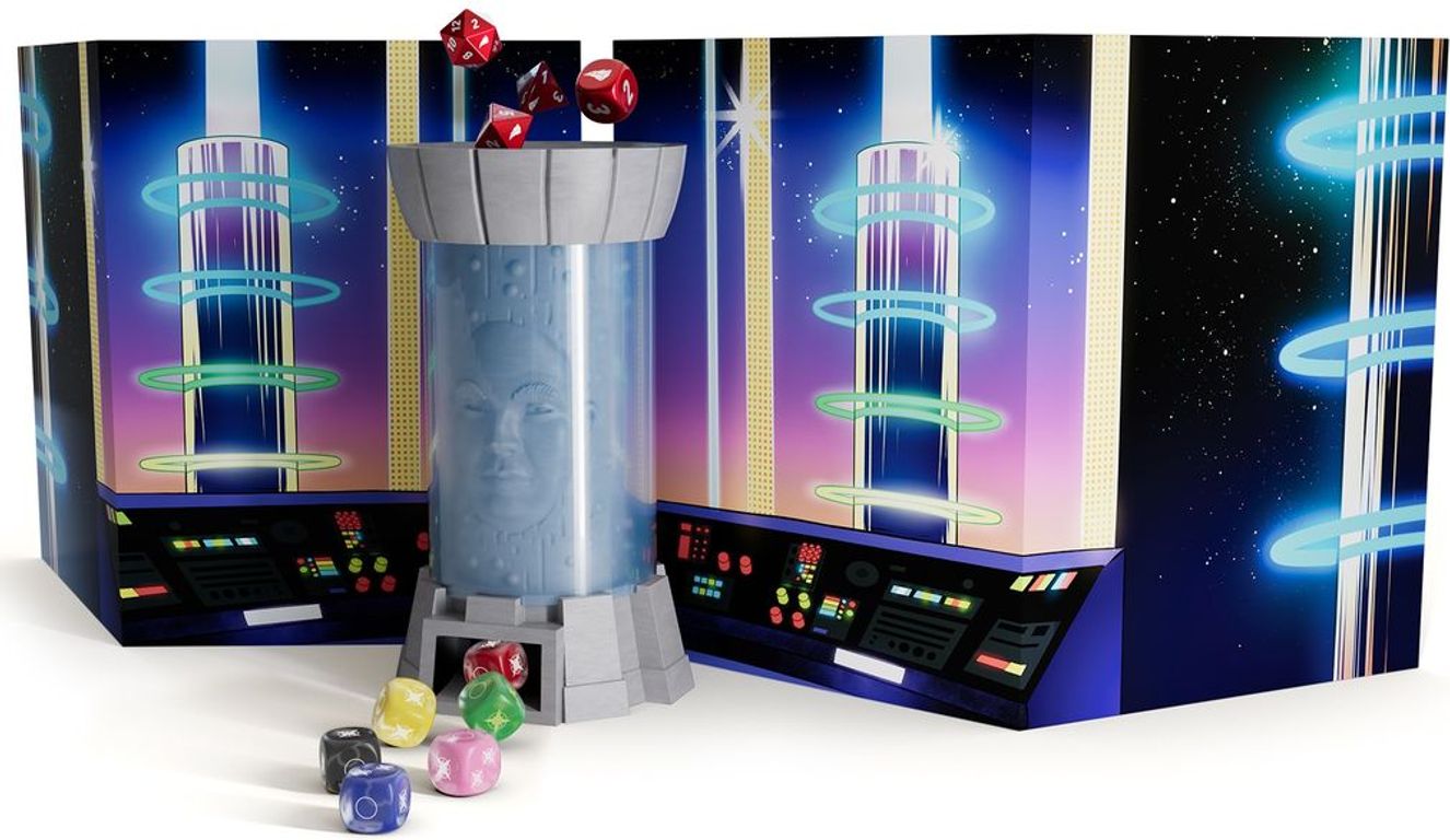 Power Rangers: Zordon Dice Tower components