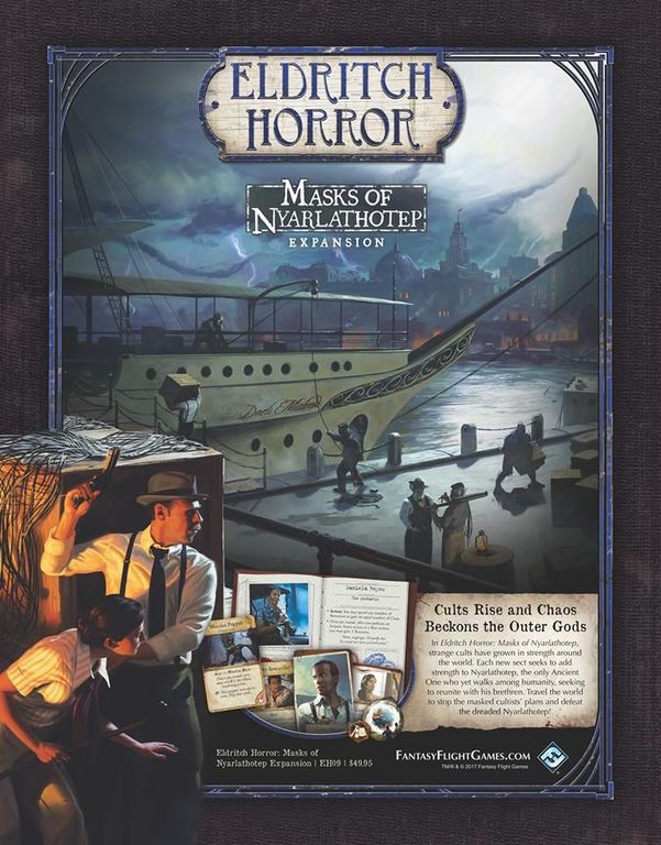 Eldritch Horror: Maschere di Nyarlathotep torna a scatola