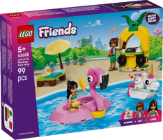 LEGO® Friends Fête dans la piscine avec les bouées licorne et flamant rose