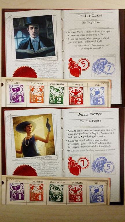 Eldritch Horror: Segni di Carcosa carte