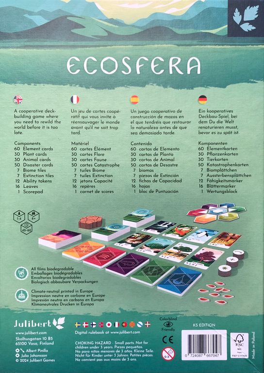 Ecosfera rückseite der box