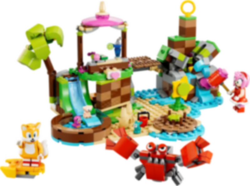 LEGO® Sonic The Hedgehog Amy's dierenopvangeiland componenten
