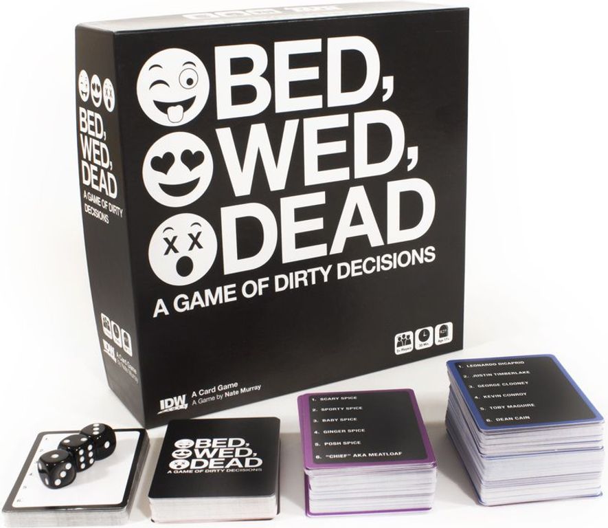 Bed, Wed, Dead: A Game of Dirty Decisions components