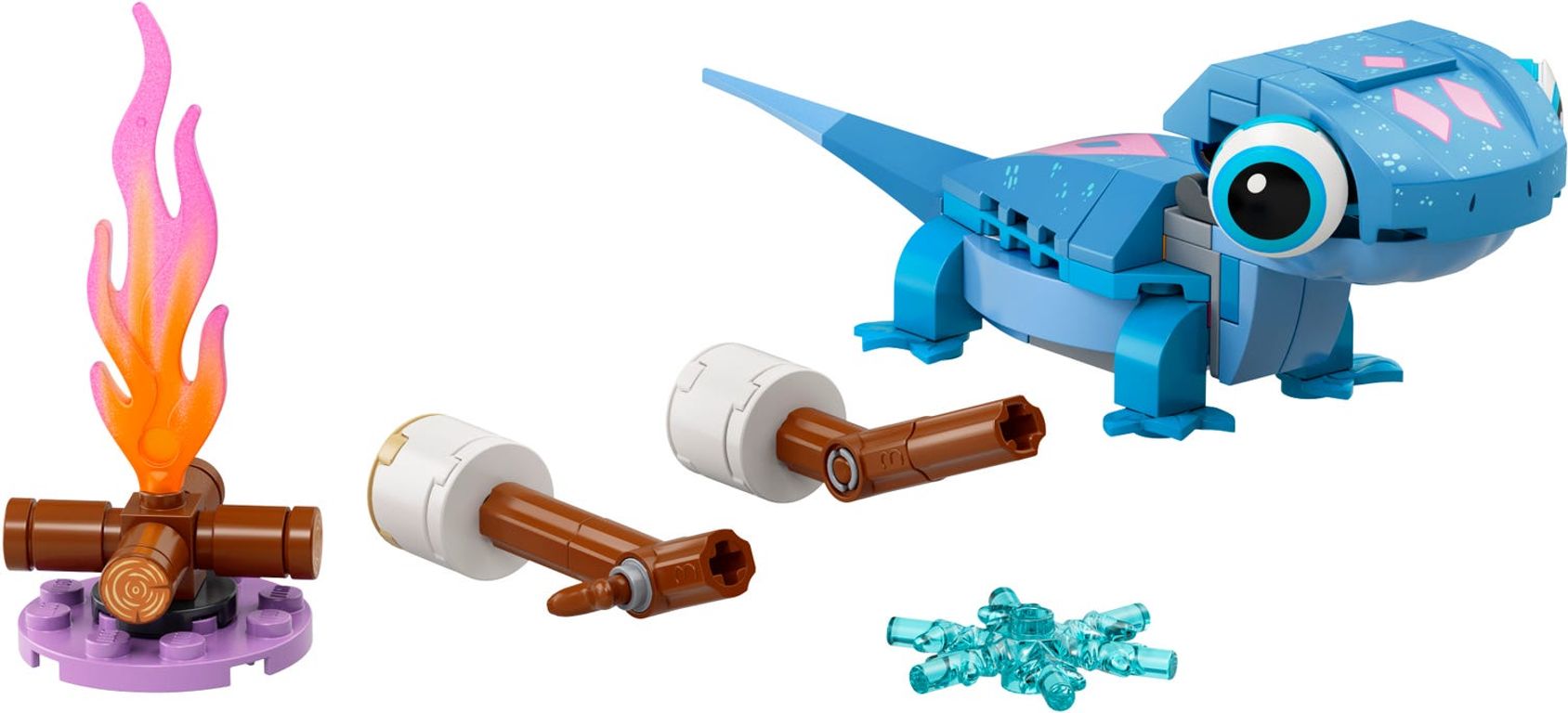 LEGO® Disney Bruni the Salamander Buildable Character components