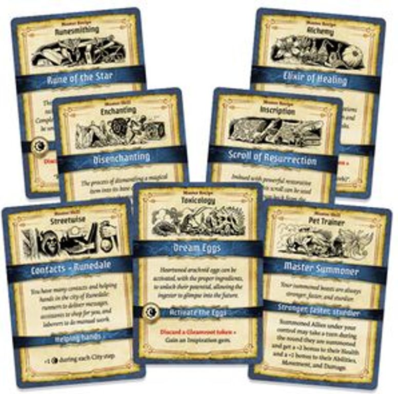 Agemonia: Talents & Rituals cards