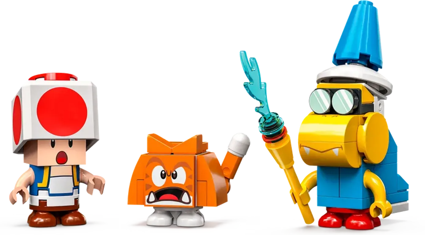 LEGO® Super Mario™ Cat Peach Suit and Frozen Tower Expansion Set characters