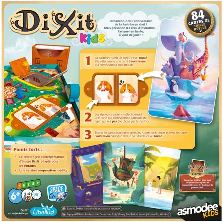 Dixit: Kids back of the box