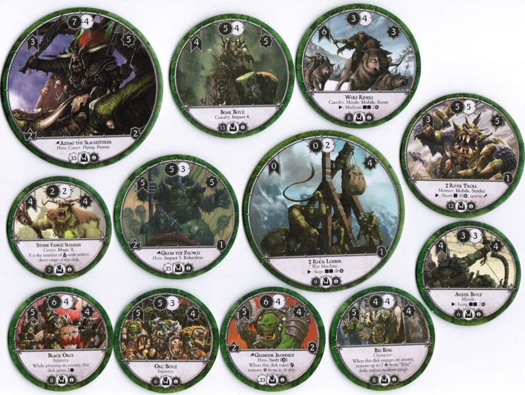 Warhammer: Diskwars - core set composants