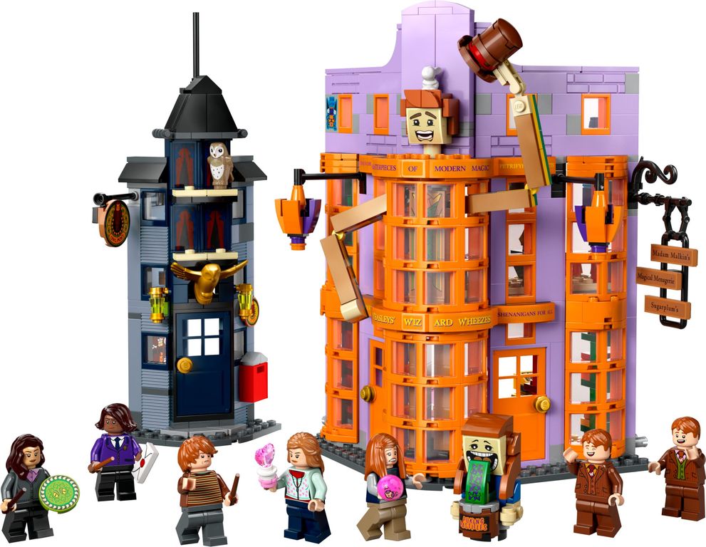 LEGO® Harry Potter™ Winkelgasse™: Weasleys Zauberhafte Zauberscherze komponenten