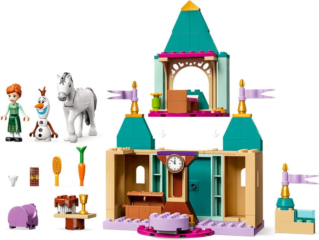 LEGO® Disney Anna and Olaf's Castle Fun components