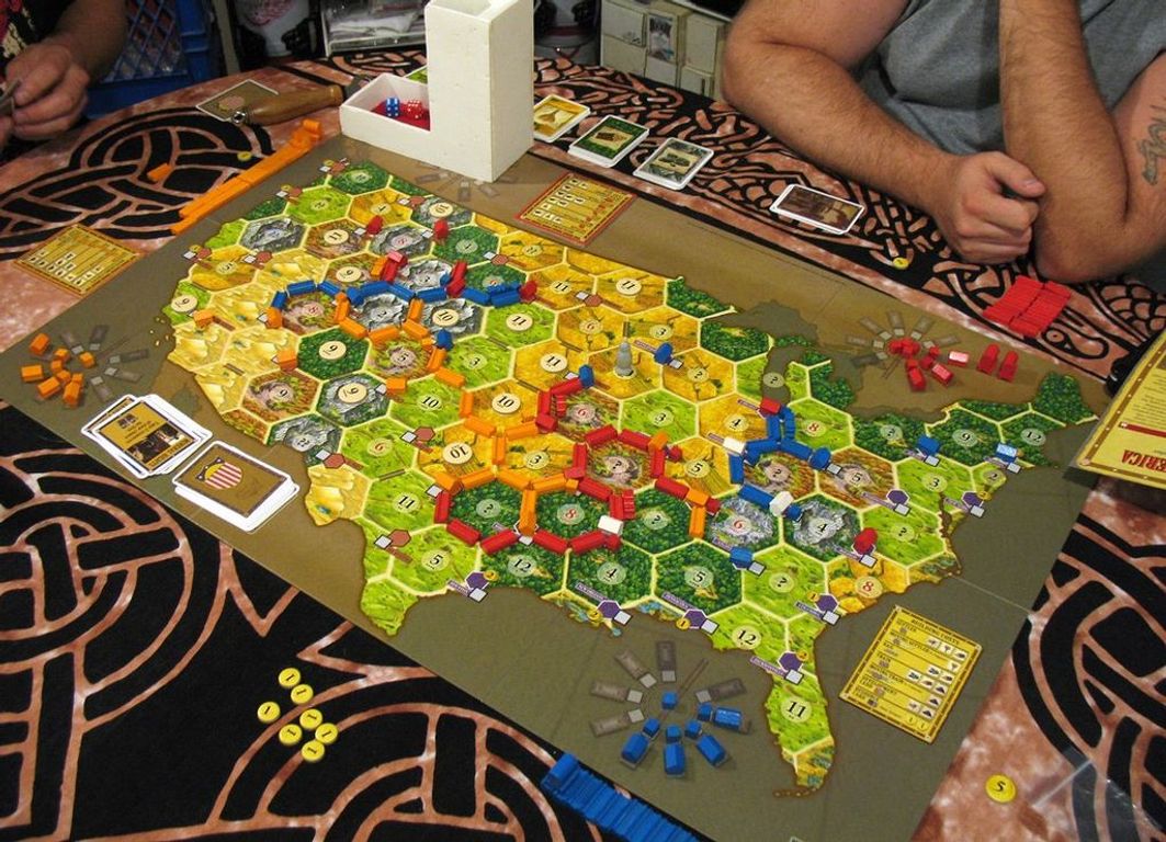 Catan Histories: Settlers of America - Trails to Rails gameplay