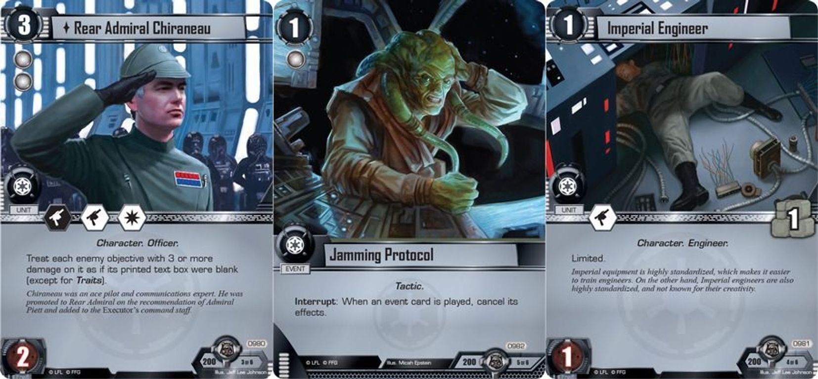 Star Wars: Le Jeu de Cartes - La Lune Forestière cartes