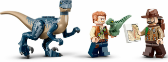 LEGO® Jurassic World Velocirraptor: Misión de Rescate en Biplano minifiguras