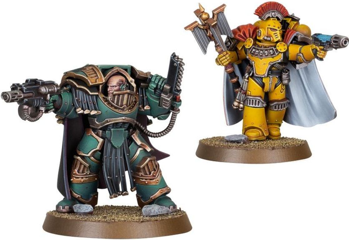 Warhammer: The Horus Heresy - Legiones Astartes Legion Cataphractii Praetor & Chaplain Consul miniatures
