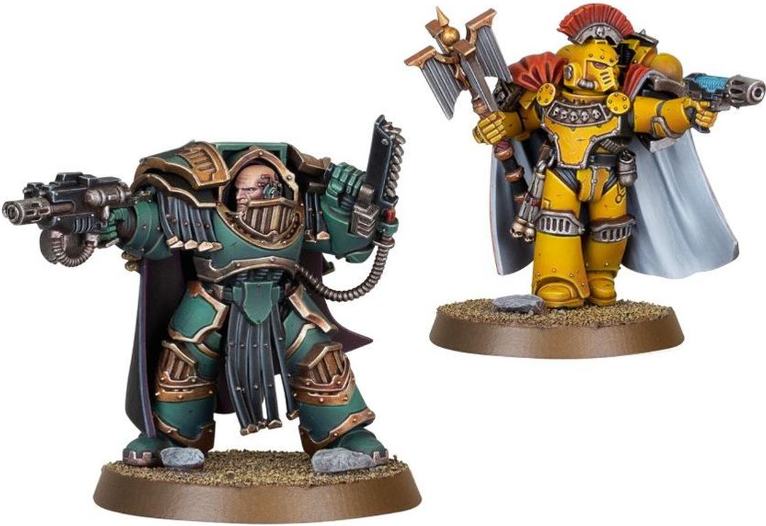 Warhammer: The Horus Heresy - Legiones Astartes Legion Cataphractii Praetor & Chaplain Consul miniaturas